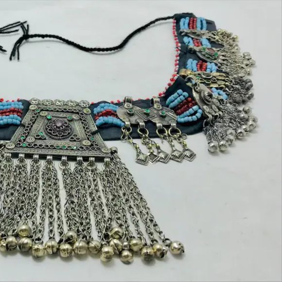 Vintage Kuchi Belt: Tribal Belly Dance Belt with Coins & Beads main image 8